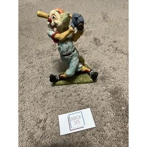 10" 1989 Clown Swinging Bat Baseball Statue Micena Collection by Price Product